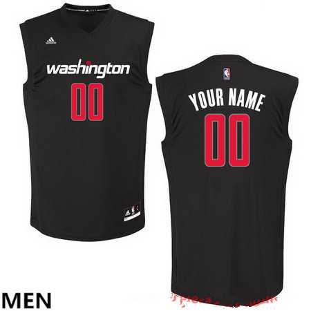 Men & Youth Customized Washington Wizards adidas Black Fashion Jersey